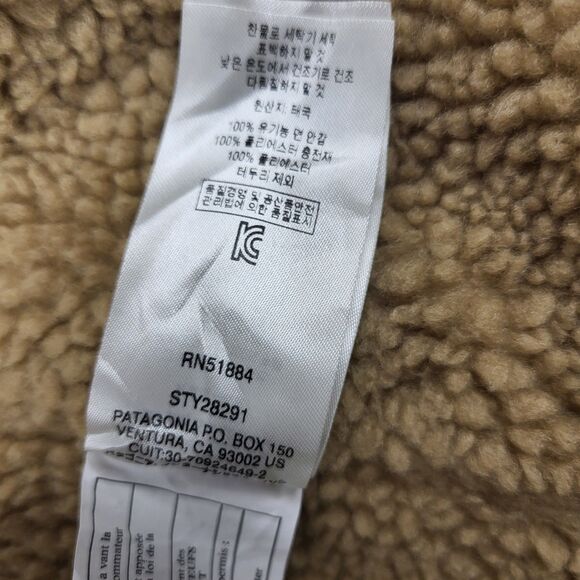 Patagonia Prairie Dawn Parka Jacket Women S charcoal Canvas Sherpa lined Hooded - Picture 14 of 16